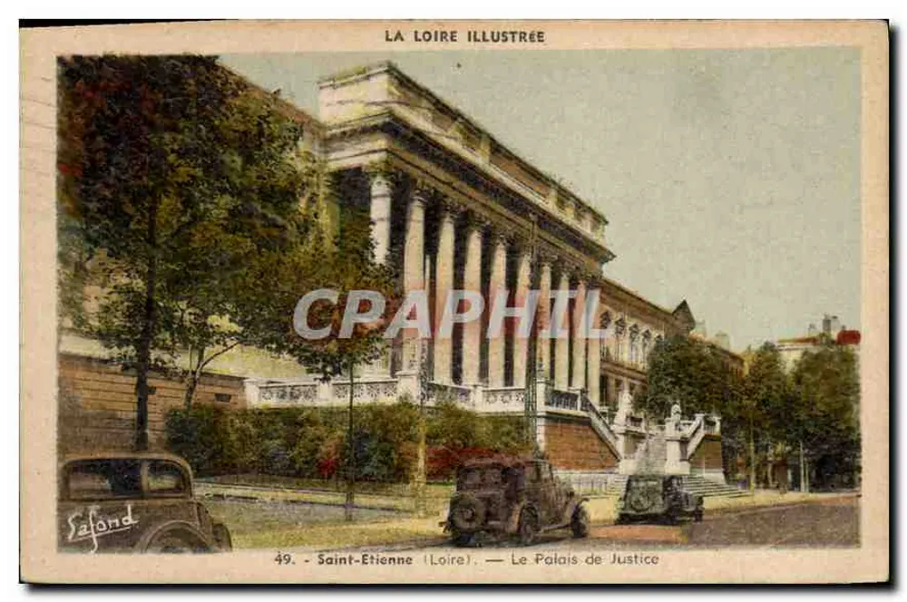 Saint-Étienne (Loire) — Das Palais de Justice — Editions J. Lafond - Vorderseite