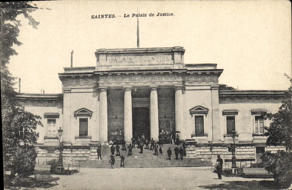 Saintes — O Palácio de Justiça — Editor não identificado, número de série não visível - Frente