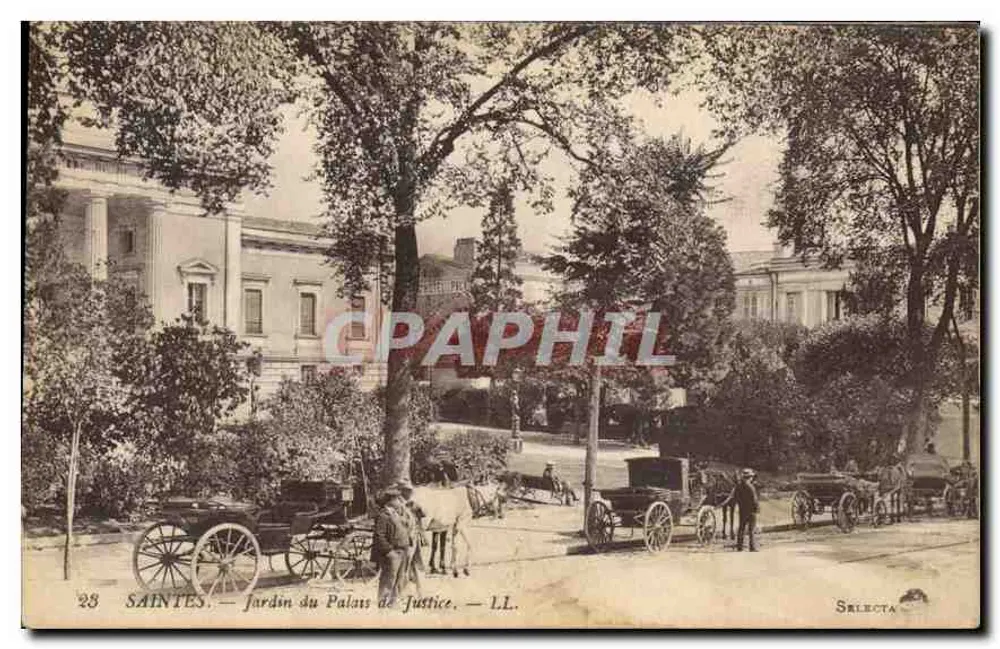 Saintes — Jardín del Palacio de Justicia — LL. Selecta - Anverso