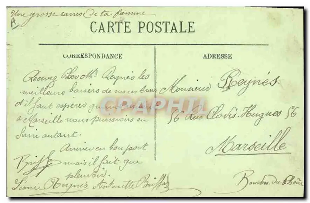 Tipos de Auvergne — Um Batismo — LL. - Verso