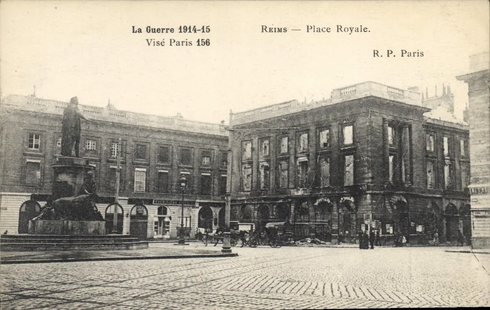 Reims — Place Royale — Gedenkmonument zum Krieg 1914-15 — Visé Paris 156 - Vorderseite
