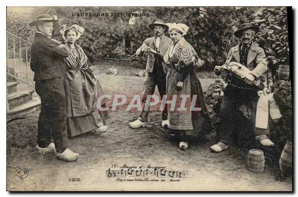 Dança de Auvergne — A Pitoresca Auvergne — VD C 1202 - Frente