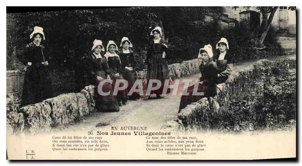 Unsere jungen Dorfmädchen — In der Auvergne — L. B. & L. A. - Vorderseite