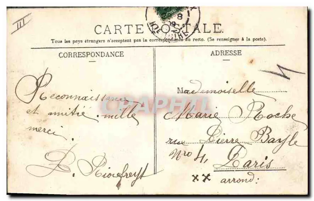 BONJOUR d'Auvergne — Uma bourrée — L'Rhondelle, Paris - Verso