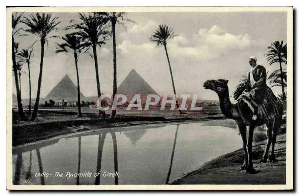 Cairo - Las Pirámides de Guiza — editor Lahmert & Landbeck, n° 166 - Anverso