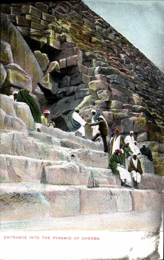 Eingang zur Pyramide von Cheobs — Lichtensten & Harari, Kairo, Nr. 39 - Vorderseite