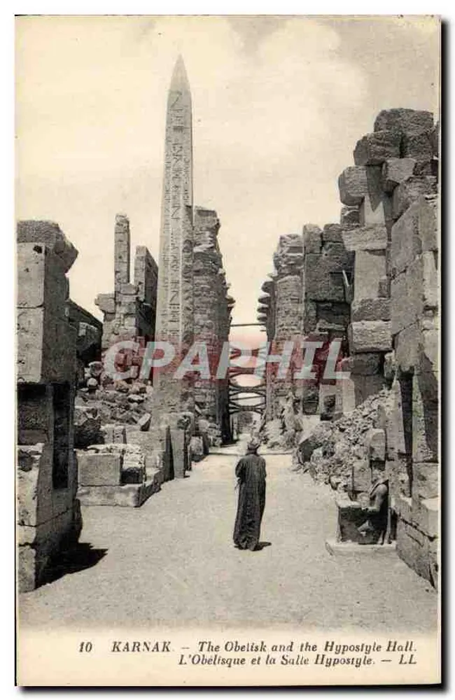 Karnak — O Obelisco e a Sala Hipóstila — LL, n°10 - Frente