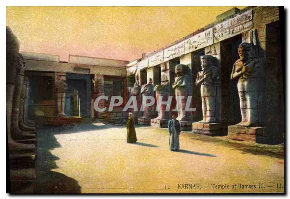 Karnak — Templo de Ramsès III — LL. 12 - Frente