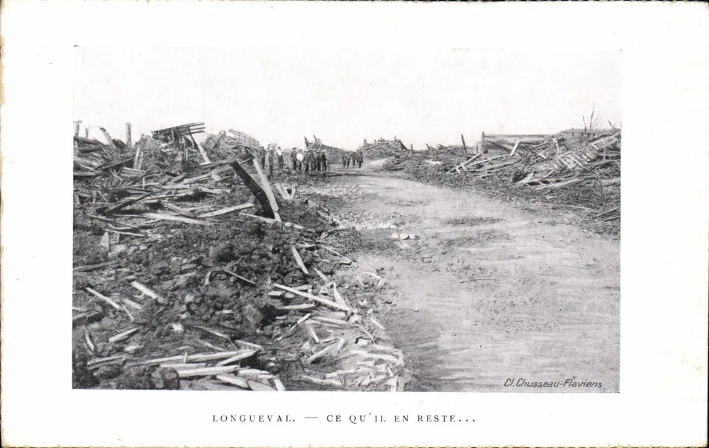 Longueval — O que restou... — Cl. Chusseau-Flaviens - Frente