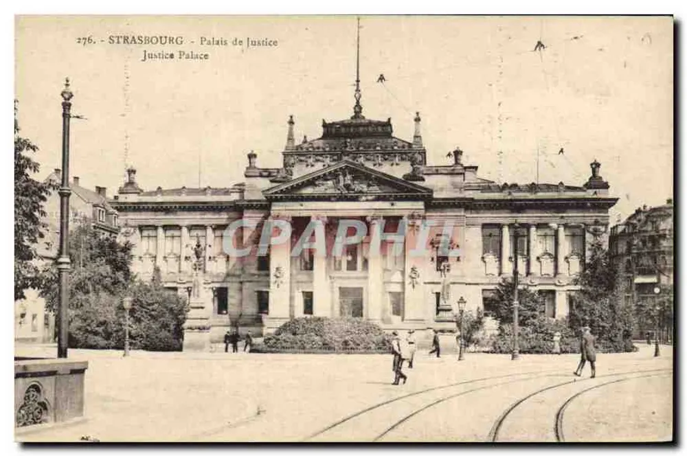 Strasbourg - Palácio de Justiça — editor Mangue, n° 276 - Frente