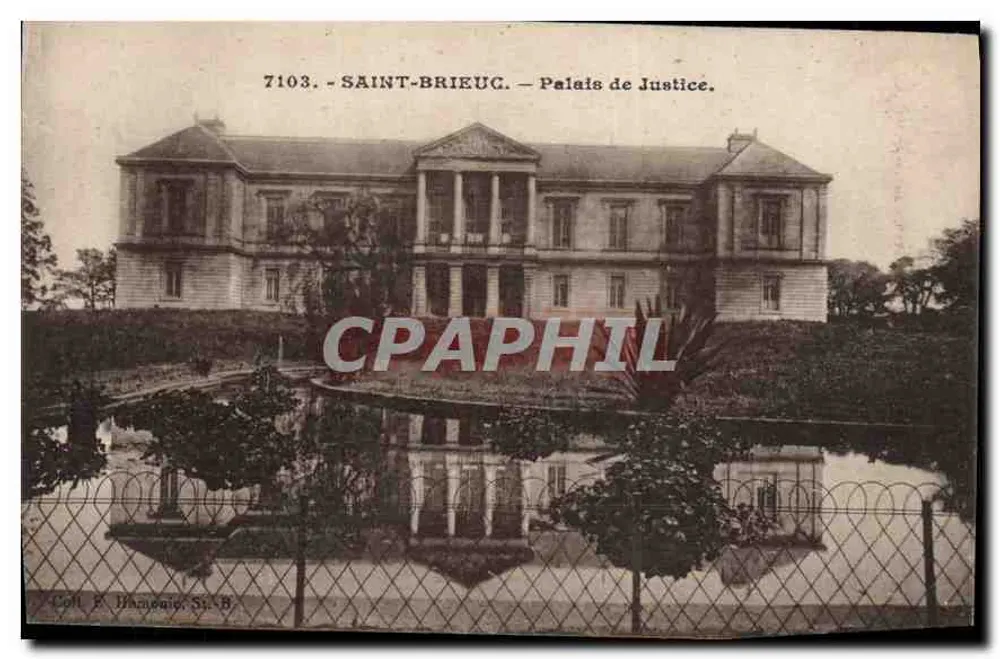 Saint-Brieuc — Palácio de Justiça — Coleção E. Hameau, St-B. - Frente
