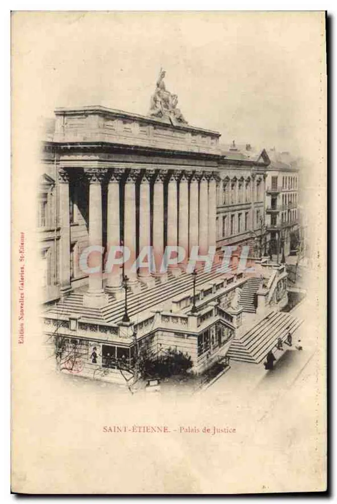 Saint-Étienne — Palácio de Justiça — Edição Nouvelles Galeries, Saint-Étienne - Frente
