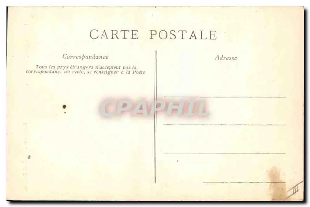 Kobieta w stroju tradycyjnym — Châtel-Guyon — wydawca nieznany - Rewers