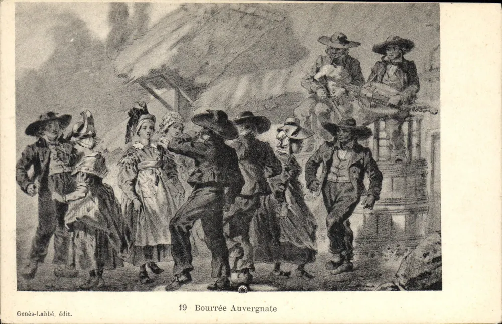 Bourrée Auvergnate — Dança tradicional — Genès-Labbé edit. n°19 - Frente
