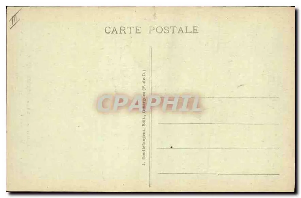 Dois meninos em um jumento — L'Auvergne — G. D'O. n° 1024 - Verso