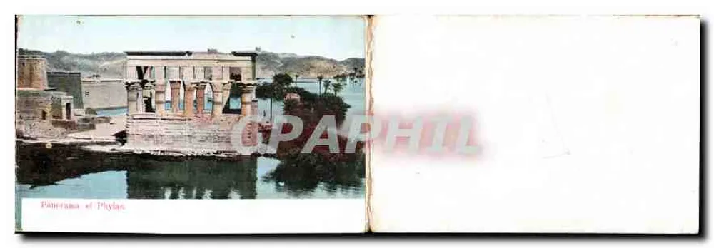 Península de Phyllae — Panorama das ruínas parcialmente submersas — editor não visível - Verso