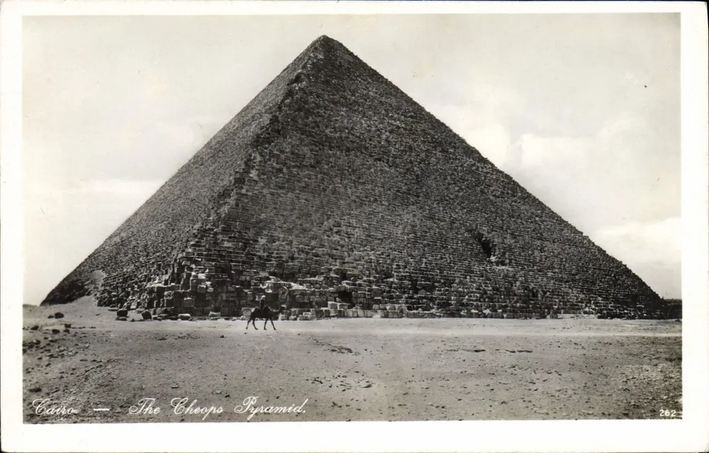 Cairo — The Cheops Pyramid — Lehnert & Landrock, n° 262 - Frente