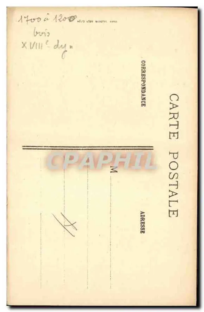 Statue von Tutankhamun — Ägypten — J.-E. Bulloz, Verlag, Nr. 8611 - Rückseite