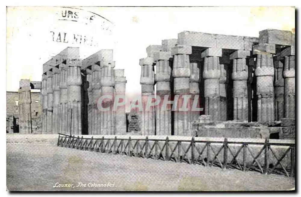Louxor, As Colunatas — Éditeur Ephthimios Frères, Port Said - Frente