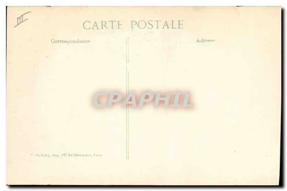 Creil — A Ilha bombardeada — 14ª Série — Éditeur E.P.D. - Verso
