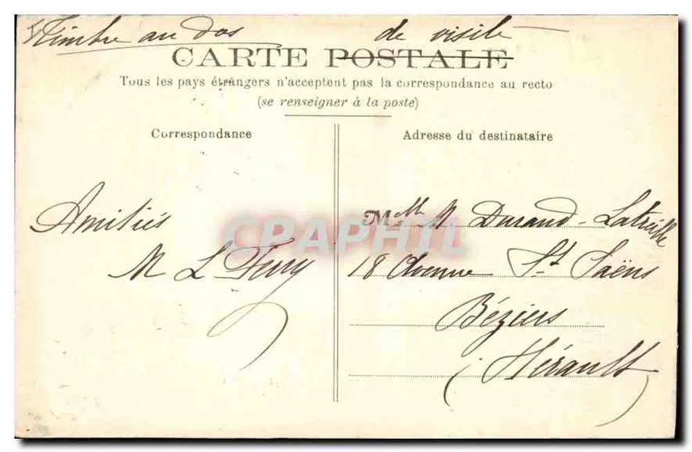 Tours — Palácio de Justiça — Editor: MADÉY-MOCH - Verso
