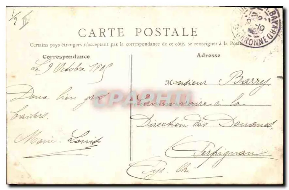 Toulouse - Il Palazzo di Giustizia — M. B. — n° 51 - Verso