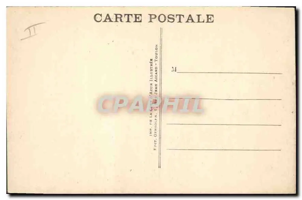 Toulon — El Palacio de Justicia — Imp. de la Côte d'Azur, Toulon - Reverso