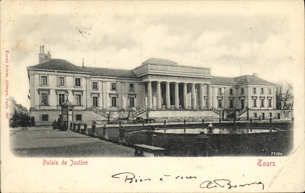 Palácio de Justiça — Tours — Kunwal Frères, Paris 697 - Frente