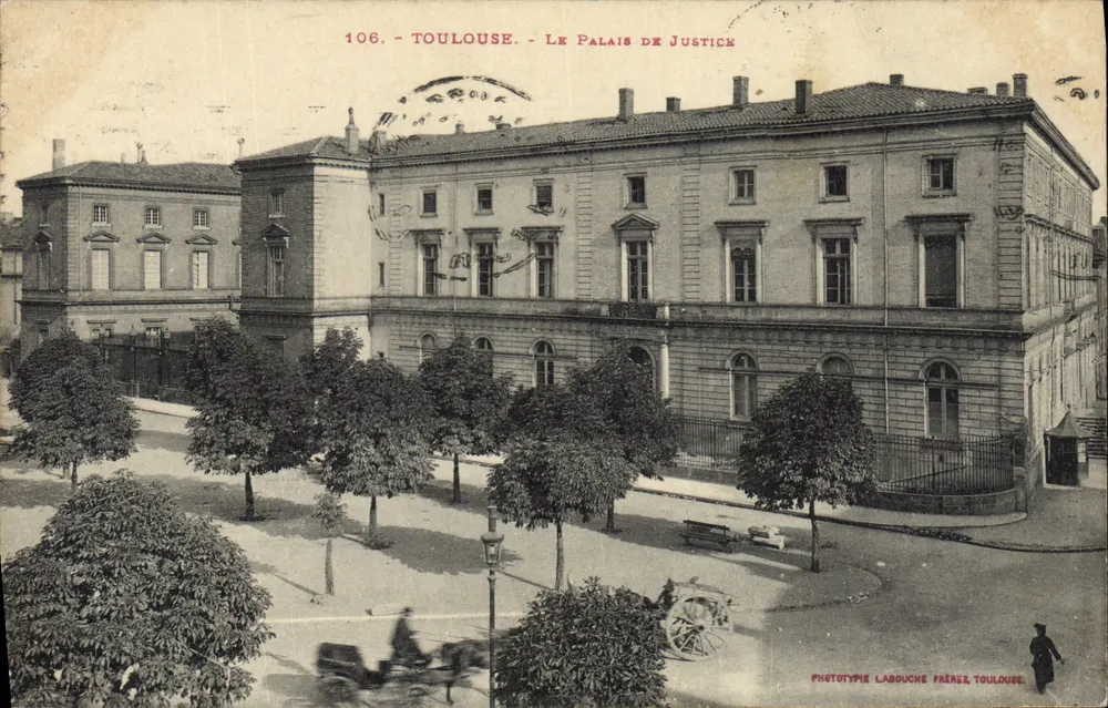 Toulouse - El Palacio de Justicia — Fototipia Labouche, Toulouse, n°106 - Anverso