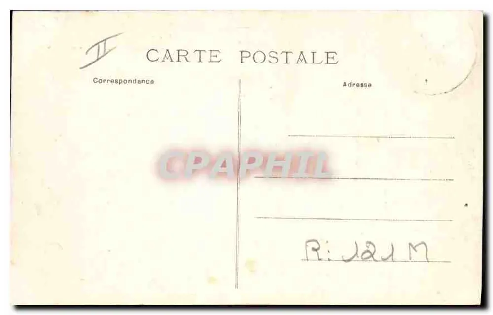 As Cévennes pitorescas — A Bourrée — Editor não identificado, número de série não visível - Verso