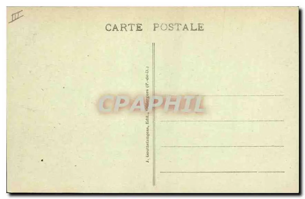 L'Auvergne — Drei Sturköpfe — Verlag G. D'O. n° 1031 - Rückseite