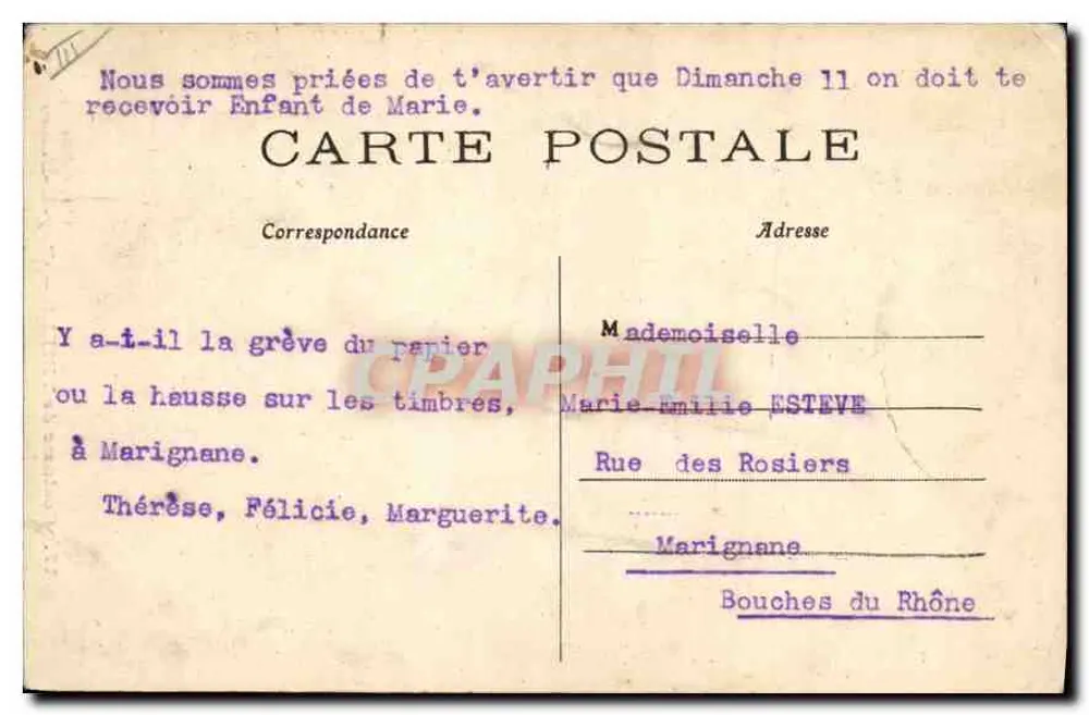 Traje de THIERS — (Puy-de-Dôme) — L'Hirondelle - Paris, n°17 - Verso