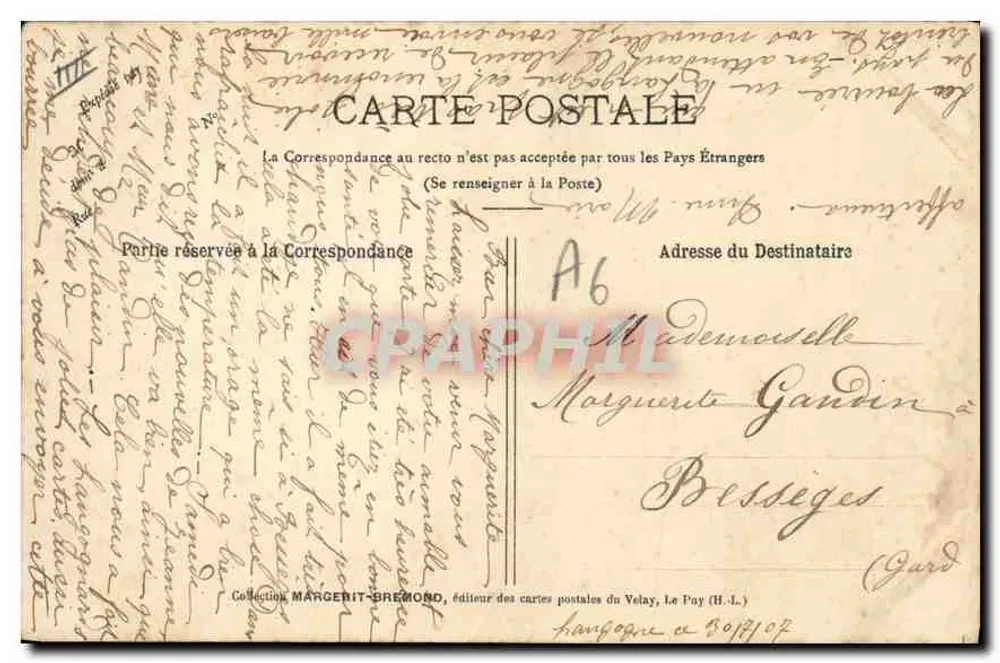 Bourrée — cena de vilarejo com músicos — Le Velay Illustré, n°278 - Verso