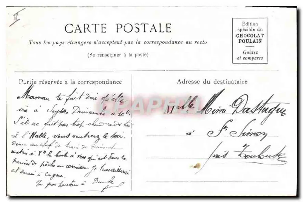TOURAINE. — Palast der Justiz und Rathaus in Tours. - Rückseite