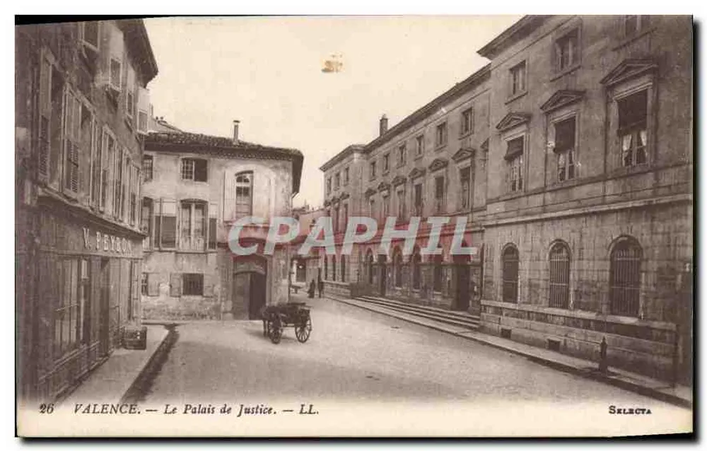 Valence — O Palácio de Justiça — Selecta — LL. n°26 - Frente