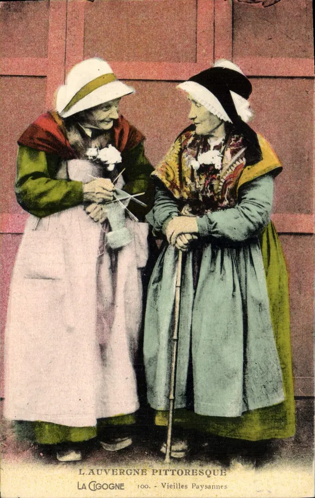 Die Storch - Alte Landfrauen — La Auvergne Pittoresque, n°100 - Vorderseite