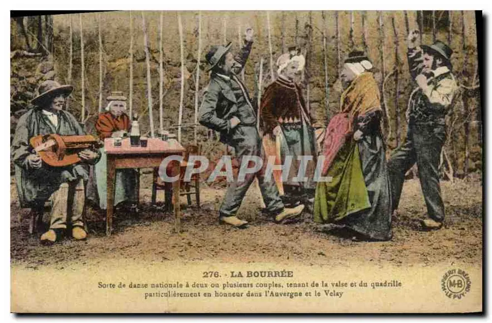 La Bourrée — Nationalspiel in Auvergne und Velay — Ausgabe MB - Vorderseite