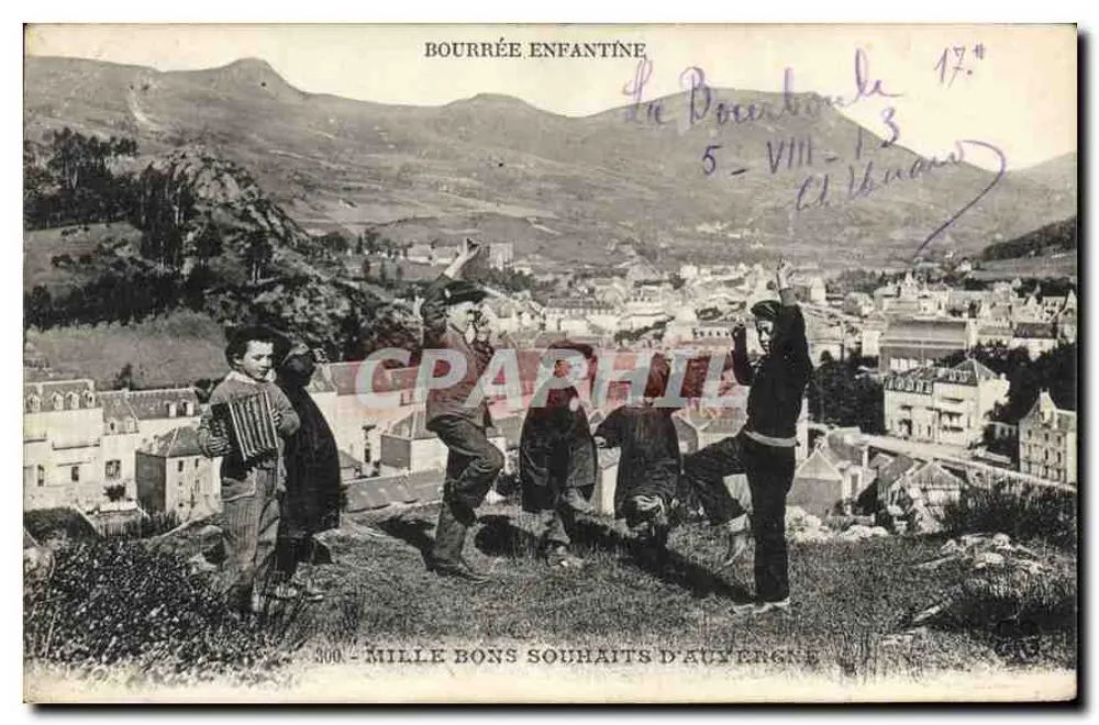 Kinderspiel — Panoramablick auf Bourgoin-Jallieu — Verlag: Mille Bons Souhaits d'Auvergne, Nr. 300 - Vorderseite