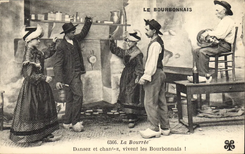 La Bourrée — Tanz und Gesang — Les Bourbonnais — MT L - Vorderseite