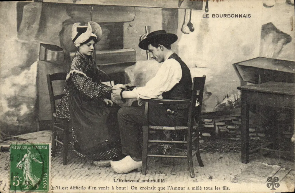 Der verknüpfte Faden — Das Bourbonnais — Verlag: Le Bourbonnais, Nr. 132 - Vorderseite