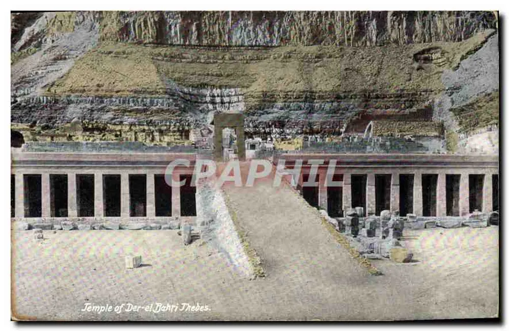 Tempel von Der-el-Bahri in Theben — Verlag: Ephthimos Prères, Port Said - Vorderseite