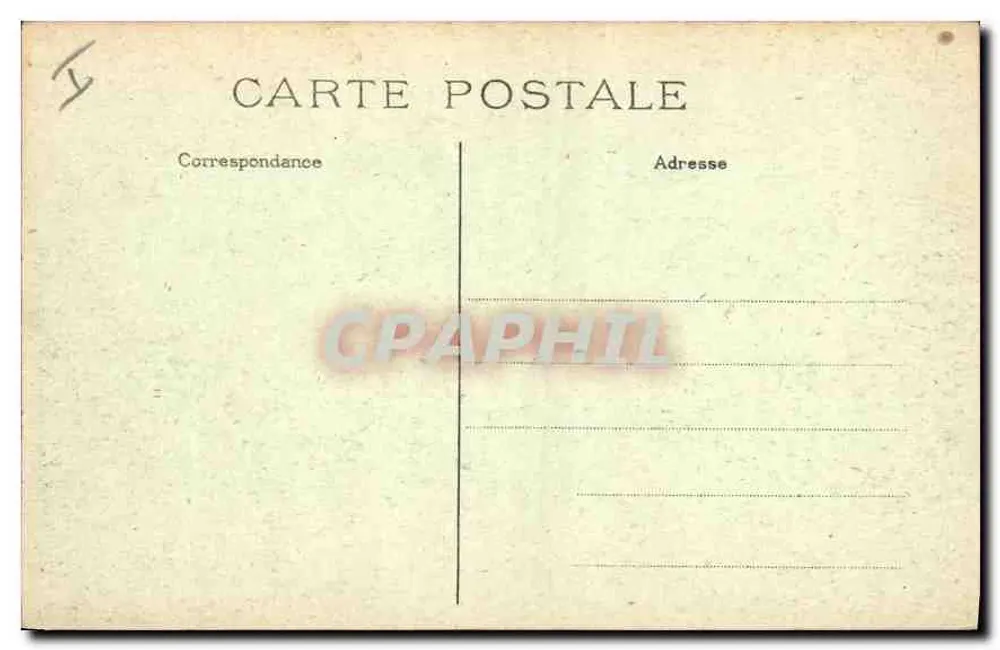 St-Quentin - Der Glockenturm und der Börse - März 1919 - Rückseite