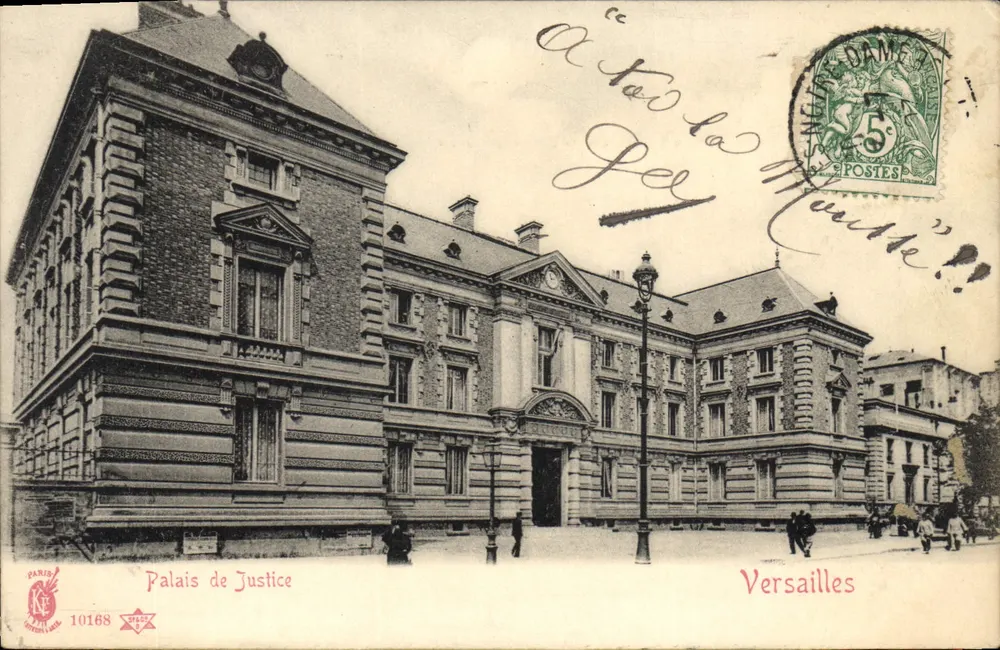 Palácio de Justiça — Versailles — Paris, editor Paris 10168 - Frente