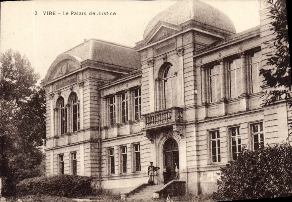 VIRE - Het Paleis van Justitie — uitgever H. Erniece, n°13 - Voorkant