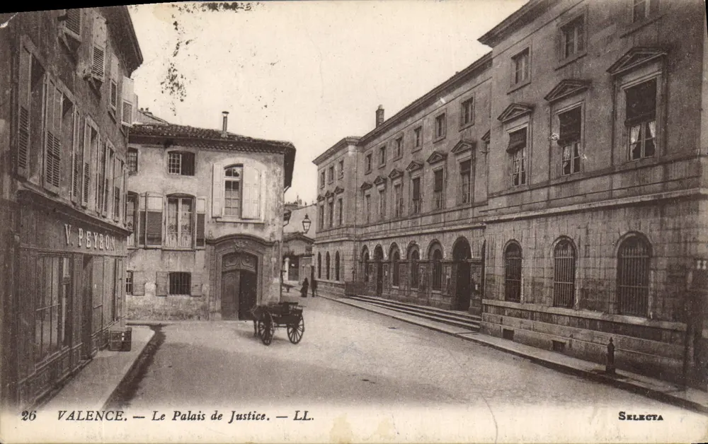 Valence — O Palácio de Justiça — V. PEYBON, Selecta - Frente