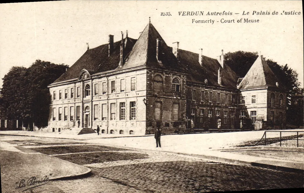 Verdún Antes — El Palacio de Justicia — La Borie - Anverso