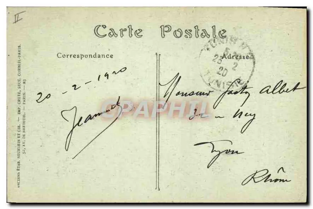 TUNIS — O Palácio de Justiça — JND Fot. n°196 - Verso