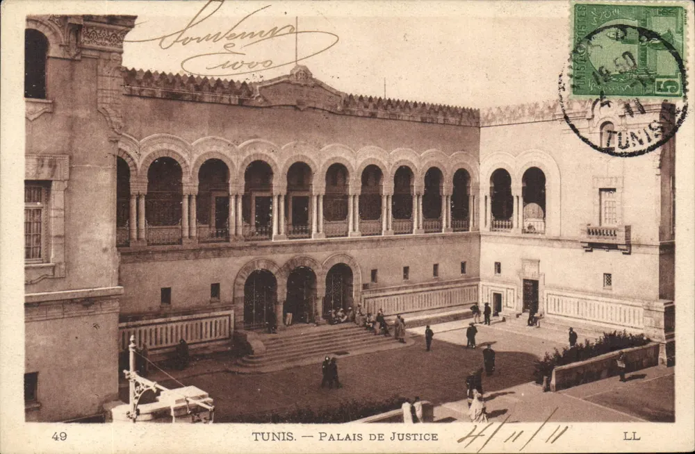 TUNIS — Palácio de Justiça — editor LL, n° 49 - Frente