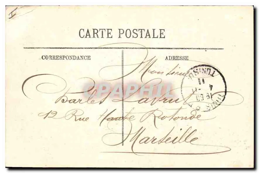 TUNIS — Palácio de Justiça — editor LL, n° 49 - Verso