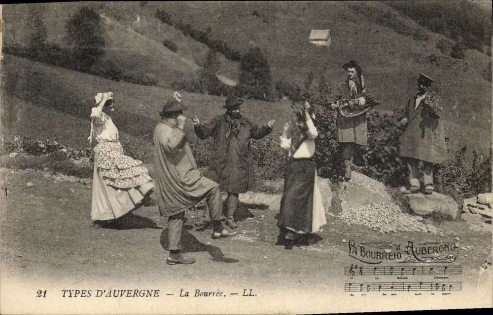La Bourriée — Tipos de Auvergne — LL. - Frente